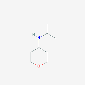 molecular formula C8H17NO B1603865 N-(propan-2-yl)oxan-4-amine CAS No. 220642-10-4