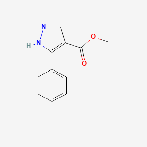 B1603879 Methyl 5-(p-tolyl)-1H-pyrazole-4-carboxylate CAS No. 1150164-02-5