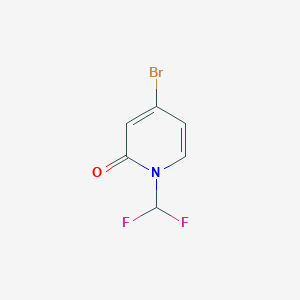 molecular formula C6H4BrF2NO B1603885 4-Bromo-1-(difluoromethyl)pyridin-2(1H)-one CAS No. 832735-57-6