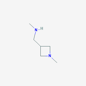 molecular formula C6H14N2 B1603886 N-甲基-(1-甲基氮杂环丁-3-基)甲胺 CAS No. 864350-83-4