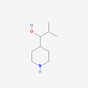molecular formula C9H19NO B1603888 2-Methyl-1-(piperidin-4-yl)propan-1-ol CAS No. 915919-67-4