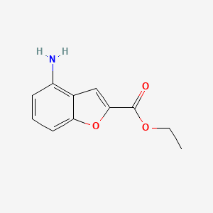 molecular formula C11H11NO3 B1603889 Ethyl 4-aminobenzofuran-2-carboxylate CAS No. 1092351-93-3