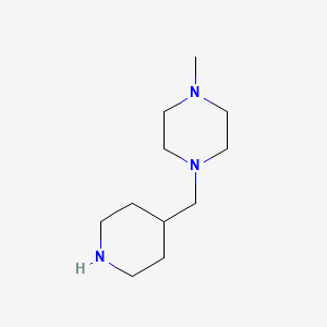 molecular formula C11H23N3 B1603890 1-Methyl-4-(piperidin-4-ylmethyl)piperazine CAS No. 735262-46-1
