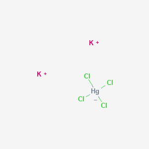 molecular formula Cl4HgK2 B1603893 Mercurate(2-), tetrachloro-, potassium (1:2), (T-4)- CAS No. 20582-71-2