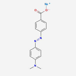 molecular formula C15H14N3NaO2 B1603897 p-(p-Dimethylaminophenylazo)benzoic acid sodium salt CAS No. 845-46-5