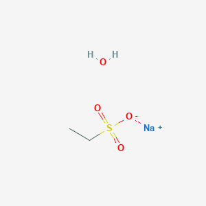 molecular formula C2H7NaO4S B1603898 Ethanesulfonic acid sodium salt monohydrate CAS No. 308103-56-2