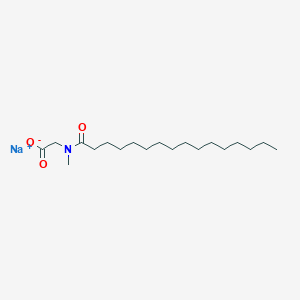 molecular formula C19H37NNaO3 B1603900 Sodium N-methyl-N-(1-oxohexadecyl)aminoacetate CAS No. 4028-10-8