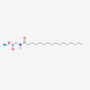 molecular formula C19H36NNaO3 B1603900 Sodium N-methyl-N-(1-oxohexadecyl)aminoacetate CAS No. 4028-10-8