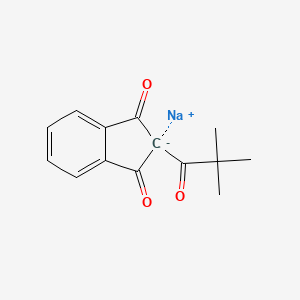molecular formula C14H13NaO3 B1603906 Pindone sodium salt CAS No. 6120-20-3