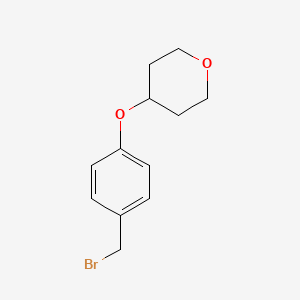 4-[4-(Bromomethyl)phenoxy]tetrahydropyran