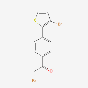 2-Bromo-1-[4-(3-bromothien-2-yl)phenyl]ethanone