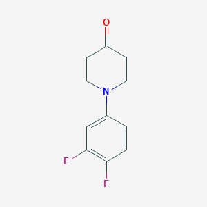 molecular formula C11H11F2NO B1603920 1-(3,4-Difluorophenyl)piperidin-4-one CAS No. 885275-07-0
