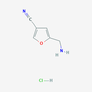5-(Aminomethyl)furan-3-carbonitrile hydrochloride