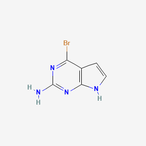 4-Bromo-7H-pyrrolo[2,3-d]pyrimidin-2-amine