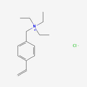 molecular formula C15H24ClN B1603930 N-[(4-Ethenylphenyl)methyl]-N,N-diethylethanaminium chloride CAS No. 14350-43-7