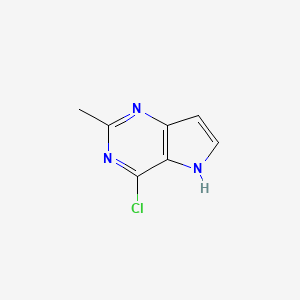 molecular formula C7H6ClN3 B1603938 4-Chloro-2-methyl-5H-pyrrolo[3,2-d]pyrimidine CAS No. 65749-86-2