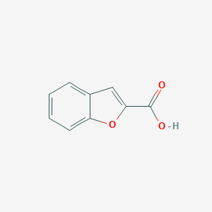 molecular formula C9H6O3 B160394 Benzofuran-2-carboxylic acid CAS No. 496-41-3
