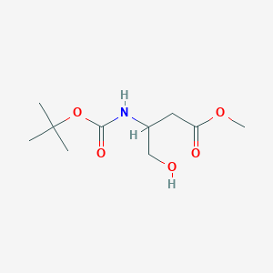 molecular formula C10H19NO5 B1603940 Methyl 3-((tert-butoxycarbonyl)amino)-4-hydroxybutanoate CAS No. 942297-60-1