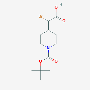 1-Boc-4-(bromo-carboxy-methyl)-piperidine