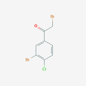 molecular formula C8H5Br2ClO B1603944 2-Bromo-1-(3-bromo-4-chlorophenyl)ethanone CAS No. 87427-58-5