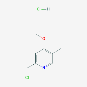 molecular formula C8H11Cl2NO B1603945 2-(氯甲基)-4-甲氧基-5-甲基吡啶盐酸盐 CAS No. 94452-59-2