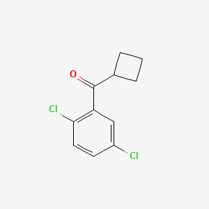 molecular formula C11H10Cl2O B1603947 Cyclobutyl 2,5-dichlorophenyl ketone CAS No. 898791-18-9