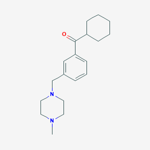 Cyclohexyl 3-(4-methylpiperazinomethyl)phenyl ketone