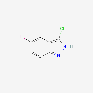 molecular formula C7H4ClFN2 B1603957 3-Chloro-5-fluoro-1H-indazole CAS No. 885519-10-8