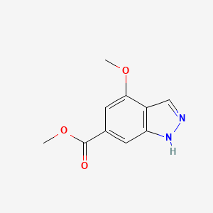 molecular formula C10H10N2O3 B1603961 4-甲氧基-1H-吲唑-6-甲酸甲酯 CAS No. 885521-13-1