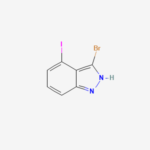 molecular formula C7H4BrIN2 B1603962 3-Bromo-4-iodo-1H-indazole CAS No. 885518-68-3
