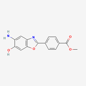 molecular formula C15H12N2O4 B1603965 Methyl 4-(5-amino-6-hydroxybenzo[d]oxazol-2-yl)benzoate CAS No. 883566-56-1