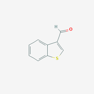 molecular formula C9H6OS B160397 Benzo[b]thiophene-3-carboxaldehyde CAS No. 5381-20-4