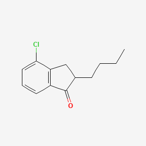 molecular formula C13H15ClO B1603971 2-Butyl-4-chloro-2,3-dihydro-1H-inden-1-one CAS No. 1003708-90-4