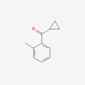 molecular formula C11H12O B1603977 Cyclopropyl 2-methylphenyl ketone CAS No. 39615-34-4