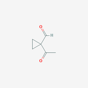 B160398 Cyclopropanecarboxaldehyde, 1-acetyl-(9CI) CAS No. 139549-28-3