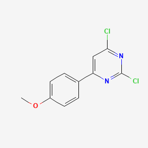 molecular formula C11H8Cl2N2O B1603986 2,4-Dichloro-6-(4-methoxyphenyl)pyrimidine CAS No. 163263-91-0