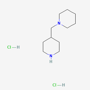 molecular formula C11H24Cl2N2 B1603989 1-(4-Piperidinylmethyl)piperidine dihydrochloride CAS No. 32832-17-0