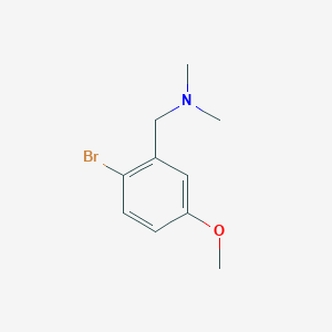 molecular formula C10H14BrNO B160399 2-溴-5-甲氧基-N,N-二甲基苄胺 CAS No. 10126-37-1