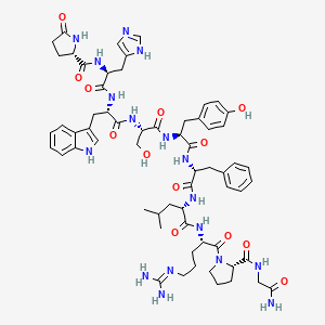 molecular formula C62H81N17O13 B1603997 LHRH, Phe(6)- CAS No. 57521-78-5