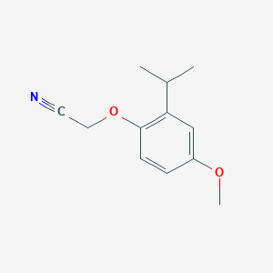 2-(4-Methoxy-2-propan-2-ylphenoxy)acetonitrile