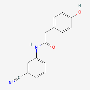 molecular formula C15H12N2O2 B1604001 N-(3-Cyano-phenyl)-2-(4-hydroxy-phenyl)-acetamide CAS No. 886362-51-2