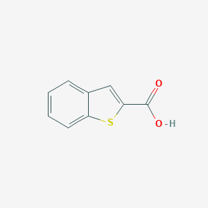 molecular formula C9H6O2S B160401 Benzo[b]thiophene-2-carboxylic acid CAS No. 6314-28-9