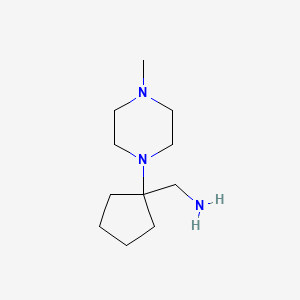 molecular formula C11H23N3 B1604012 1-[1-(4-Methyl-1-piperazinyl)cyclopentyl]methanamine CAS No. 959240-31-4