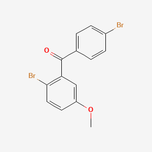 molecular formula C14H10Br2O2 B1604015 2,4'-Dibromo-5-methoxybenzophenone CAS No. 890098-03-0