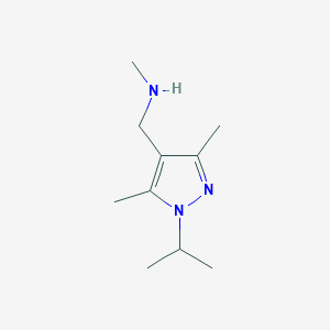molecular formula C10H19N3 B1604020 1-(1-Isopropyl-3,5-dimethyl-1H-pyrazol-4-YL)-N-methylmethanamine CAS No. 1007520-12-8