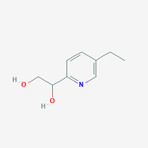 molecular formula C9H13NO2 B1604027 1-(5-Ethylpyridin-2-YL)ethane-1,2-diol CAS No. 646519-83-7