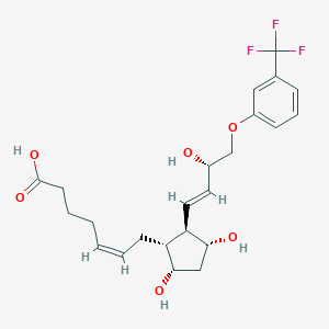molecular formula C23H29F3O6 B160403 (Z)-7-[(1R,2R,3R,5S)-3,5-dihydroxy-2-[(E,3S)-3-hydroxy-4-[3-(trifluoromethyl)phenoxy]but-1-enyl]cyclopentyl]hept-5-enoic acid CAS No. 54276-24-3