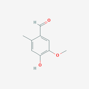molecular formula C9H10O3 B1604033 4-羟基-5-甲氧基-2-甲基苯甲醛 CAS No. 42044-81-5