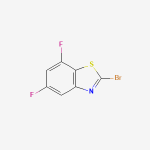 molecular formula C7H2BrF2NS B1604046 2-Bromo-5,7-difluoro-1,3-benzothiazole CAS No. 898747-55-2