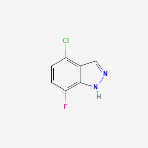 molecular formula C7H4ClFN2 B1604048 4-chloro-7-fluoro-1H-indazole CAS No. 1000341-84-3